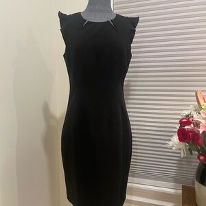 Tahari Black Backless Dress